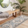 Washable Vintage Floral Print Living Room Rugs, Soft Non Slip Oriental Bedroom Carpet, Large Home Decor Rugs - 4 of 4