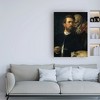 Arnold Bocklin  'Self portrait with skeleton' Canvas Art - 3 of 3
