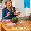 Bentgo 7.6c Glass All-in-One Salad Container Mod Curves - 2 of 4
