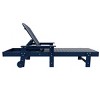 WestinTrends Malibu Reclining Chaise Lounge With Arms & Wheels - 4 of 4