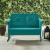 Bates Outdoor Loveseat Glider - Turquoise Gloss - Crosley - 3 of 4