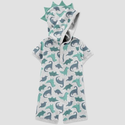 dinosaur hooded onesie baby