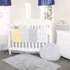 EVERYDAY KIDS 4-Pack Flannel Receiving Blankets – Soft Swaddle Set for Newborns with Mommy/Baby Sheep, Moon, Striped Pattern, Solids - 2 of 4