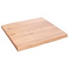 vidaXL Table Top Light Brown 23.6"x23.6"x(0.8"-1.6") Treated Solid Wood Live Edge - 4 of 4