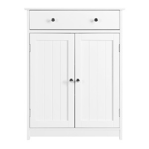 Yaheetech Wooden Bathroom Cabinet with Adjustable Shelf - 1 of 4