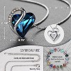 Infinity Love Birthstone Necklace for Women, Silver Plated Heart Pendant with Adjustable Chain - 3 of 4
