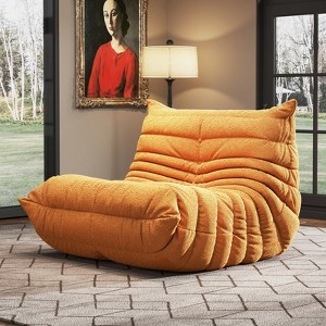SYFERLORY Soft Beanbag Chair - Memory Foam Floor Sofa for Living Room, Bedroom or Office - Single Seat Lounger with Removable Cover - 1 of 4