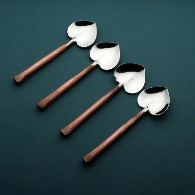 Inox Artisans Sundance Heart Coffee/Dessert Table Spoon 4 Pc. Set