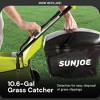 Sun Joe Cordless Electric Push Lawn Mower w/ 10.6-Gal Bag, 28V Battery, 14 In, Black/Green - Heavy-Duty Gardening Machine and Equipment for Lawn, - 4 of 4