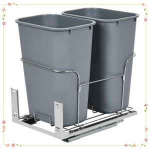 Garbage Waste Recyling Bin with Full Extension Slides - 1 of 4