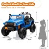 24V 2-Seater Kids Ride On Truck, 4WD Electric Car w/Remote, 4×55W Motors, Suspension, LED Lights, Music - 2 of 4