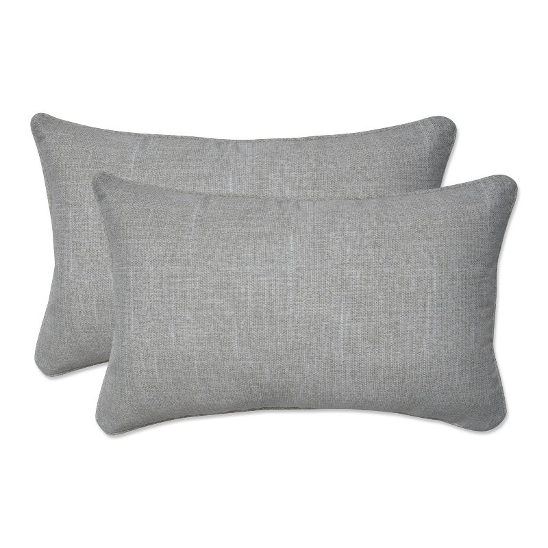 2pc Outdoor/Indoor Rectangular Throw Pillow Set Tory Bisque Off-White - Pillow Perfect, 1 of 7
