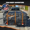 Mockins 60"x36"x6 Trailer Hitch Cargo Rack with 35 Cu.Ft. Waterproof Cargo Bag, License Plate Holder and Hitch Accessories - 3 of 4