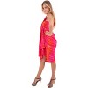 LA LEELA Women's Cover up Wrap Sarong Swimwear Wraps One Size Squash Tie Dye - 4 of 4