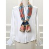 Allegra K Women's Polka Dot Long Skinny Double-Sided Scarf 57.87*5.12"(L*W) - 2 of 4
