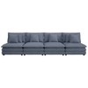 Modular Corduroy Sofa Couch, Upholstered Sofa with Removable Pillows & Deep Seat for Living Room - ModernLuxe - 2 of 4