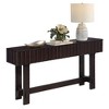 Okak 52IN Farmhouse Console Table with Hidding Storage Drawers, Entry Table with Solid Wood Legs, Hallway Table for Living Room, Foyer, Espresso - 4 of 4