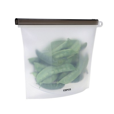 Copco Silicone Food Grade Reusable Storage Bag, Reduce Single-Use Plastic, Air-Tight, Leakproof, Dishwasher-Safe, Eco-Friendly