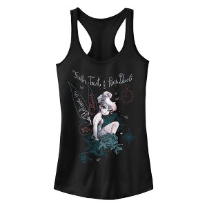 Junior's Peter Pan Tinker Bell Believe in Fairies Racerback Tank Top - 1 of 4