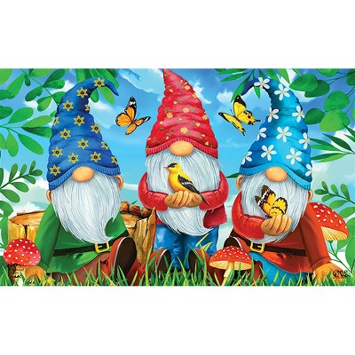 Briarwood Lane Doormat 30x18 Indoor Outdoor Gnome Sweet Gnome Spring For Spring Doormat