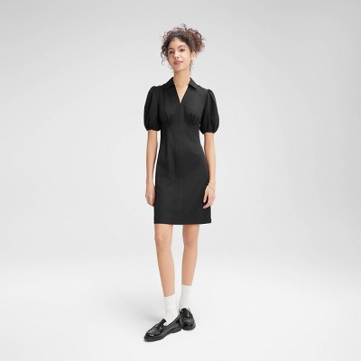 Women's Bubble Sleeve Mini Dress - Wild Fable™ Black S