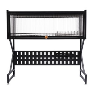 YIYIBYUS Over Sink Dish Drying Rack, Large Storage Kitchen Dish Rack with Door - 1 of 4