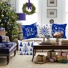 Christmas Throw Pillow Covers 18x18 Set of 4, Merry Christmas Winter Xmas Snowflake - 3 of 3