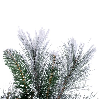 30" Flocked Pine Artificial Christmas Wreath with PVC Tips