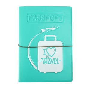 Unique Bargains Map Design Passport Holder 1 Pcs - 1 of 4
