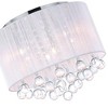 CWI Lighting Water Drop 6 Light Drum Shade Flush Mount With Chrome Finish - 3 of 4