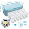 LunaLulinlk Blue 4 Piece Ice Cube Tray Mold Square Diamond Ice Cube Tray - 3 of 4