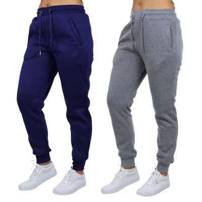 Blue Ice Women's Loose Fit  Fleece-Lined Jogger Sweatpants-2 Pack