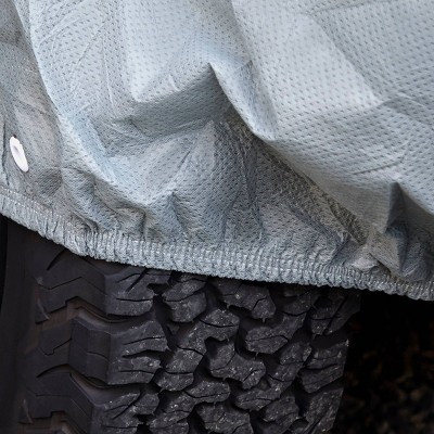 Gray and Blue Waterproof SUV Outdoor Cover