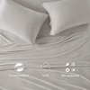 4 Pcs Stylish Jersey Knit Cotton Sheet Set, All Season Home Textile for Modern Bedroom Decor - 2 of 4