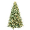 YOOCOZZ Christmas Decor, 4FT Blue-Green Tint PE/PVC Xmas Tree, 150 Warm White LED Lights, 475 Tips, Hinged Branch Design, Metal Stand, Easy Setup - 2 of 4