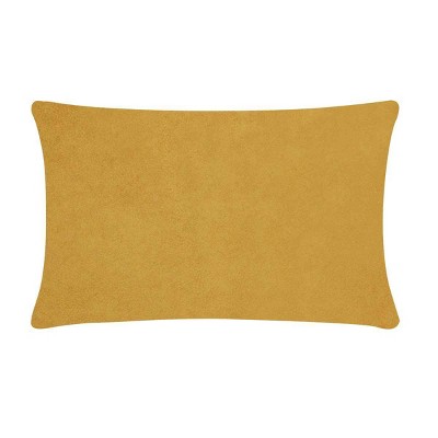 Gold Velvet Rhinestone Oversize Lumbar Throw Pillow