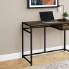 INFURNIC Desks 42"L Modern Computer Desk with Storage Drawer and Slender Metal Frame for Small Office, Brown, 42.25"*20"*30" - 3 of 4