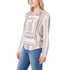 WallFlower Vintage Classic Baja Stripe V-Neck Hoodie - 3 of 3
