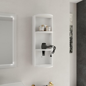 Sapphtopaz Bathroom Cabinet with Float Mounting Design,Bathroom Storage Cabinet with Soft Close Doors,Over The Toilet Storage Cabinet - 1 of 4