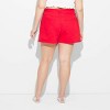 Women's Heritage Curvy Mid-Rise Denim Shorts - Wild Fable™ Dark Red - 3 of 3