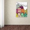 Trademark Fine Art 14" x 19" Dirty City by Sylvie Demers: Modern Unframed Canvas, Digital Cityscape Artwork - 3 of 4