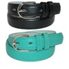 CTM Kid's Basic Leather Dress Belt (Pack of 2 Colors) - 4 of 4