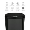 LunaLulinlk 13.2 Gallon Trash Can, Motion Sensor Kitchen Trash Can, Black Stainless Steel - 2 of 4