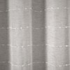 Farmhouse Textured Sheer With Peva Lining Shower Curtain Gray 2Pc Set 72X72 - 3 of 3