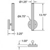 Access Lighting Pipeline 2 - Light Sconce in  Matte Black - 2 of 2