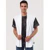 Lars Amadeus Men's Casual Open Front Sleeveless Irregular Hem Cardigan Vest - 3 of 4