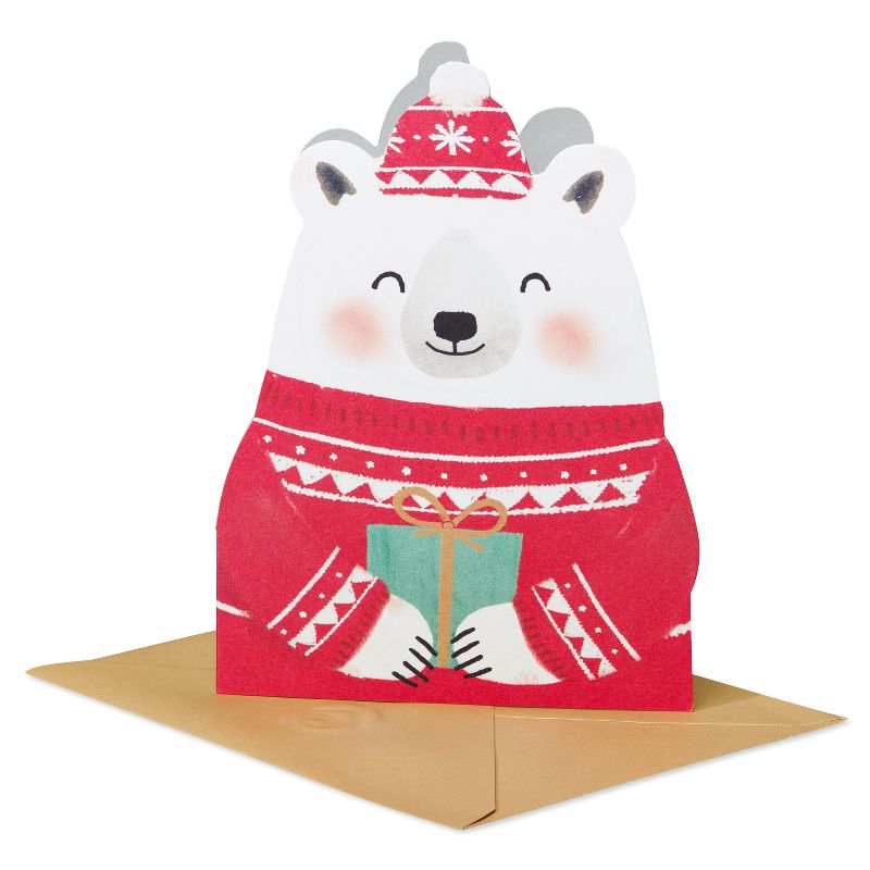 10ct Polar Bear Blank Christmas Cards, 3 of 8