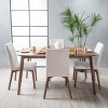 Christopher Knight Home Bickford 5 Pieces Mid Century Modern Upholstered Rubber Wood Dining Set - 2 of 4