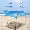 Ultra-Portable Beach Shade Canopy?provides 150 sq. ft. coverage. Sets up in minutes for on-the-go sun protection. - 4 of 4