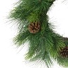 Puleo 24" Artificial Adorned Wreath with Pinecones - 4 of 4